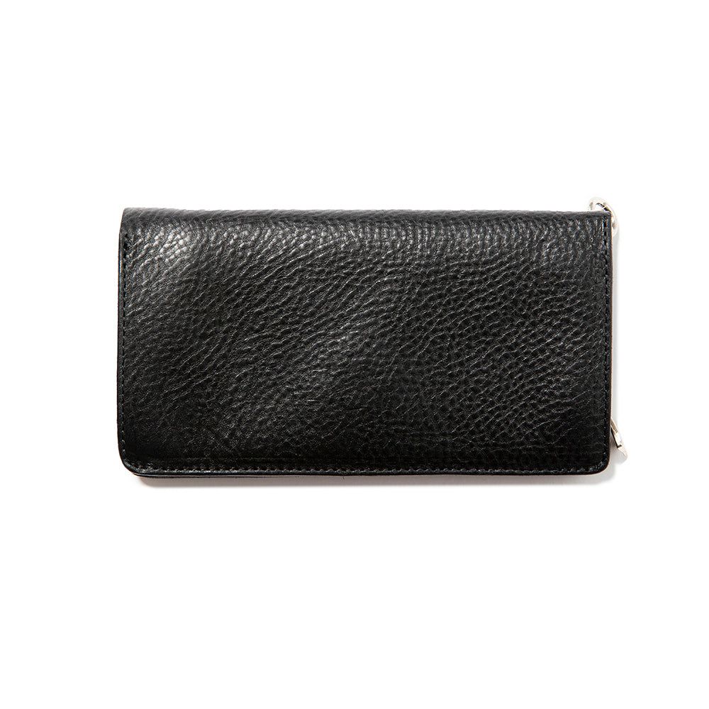 CALEE - SILVER STAR CONCHO LEATHER LONG WALLET / スター