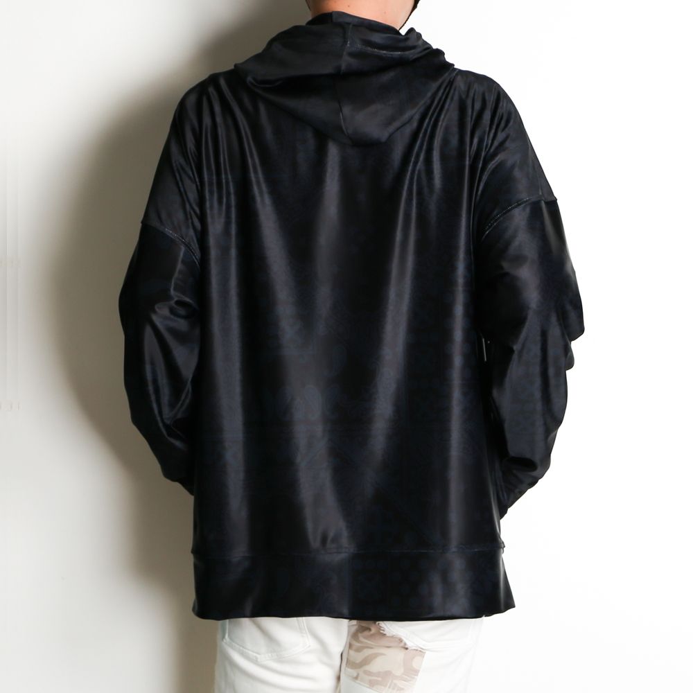 BANDANA RUSH loose hoodie / バンダナ柄ラッシュルーズパーカー / RC19-C-003