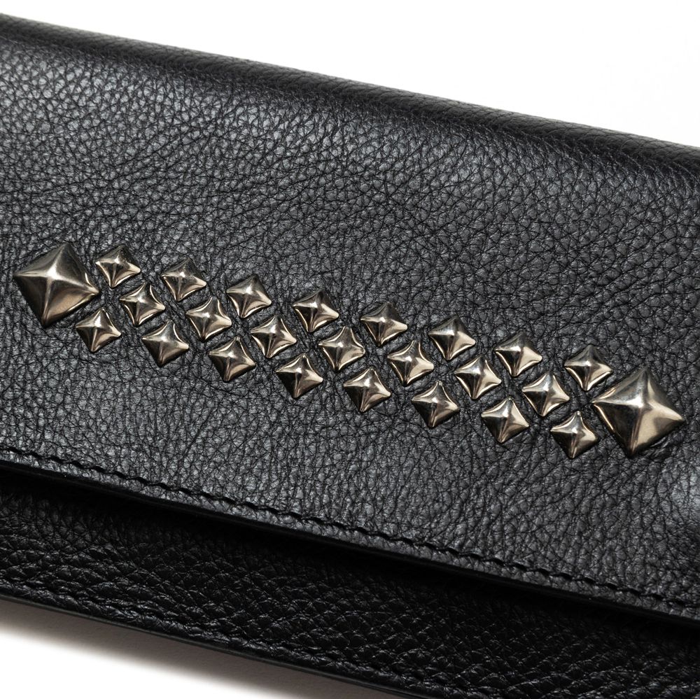 CALEE - STUDS LEATHER LONG WALLET / スタッズ ロングウォレット/ CL-24AW012LE | chemical  conbination