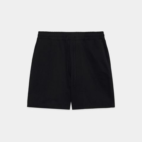 GYM SHORTS - BLACK / オーガニックコットンヘビー吊裏毛 - ジムショーツ / A26A09PT02B
