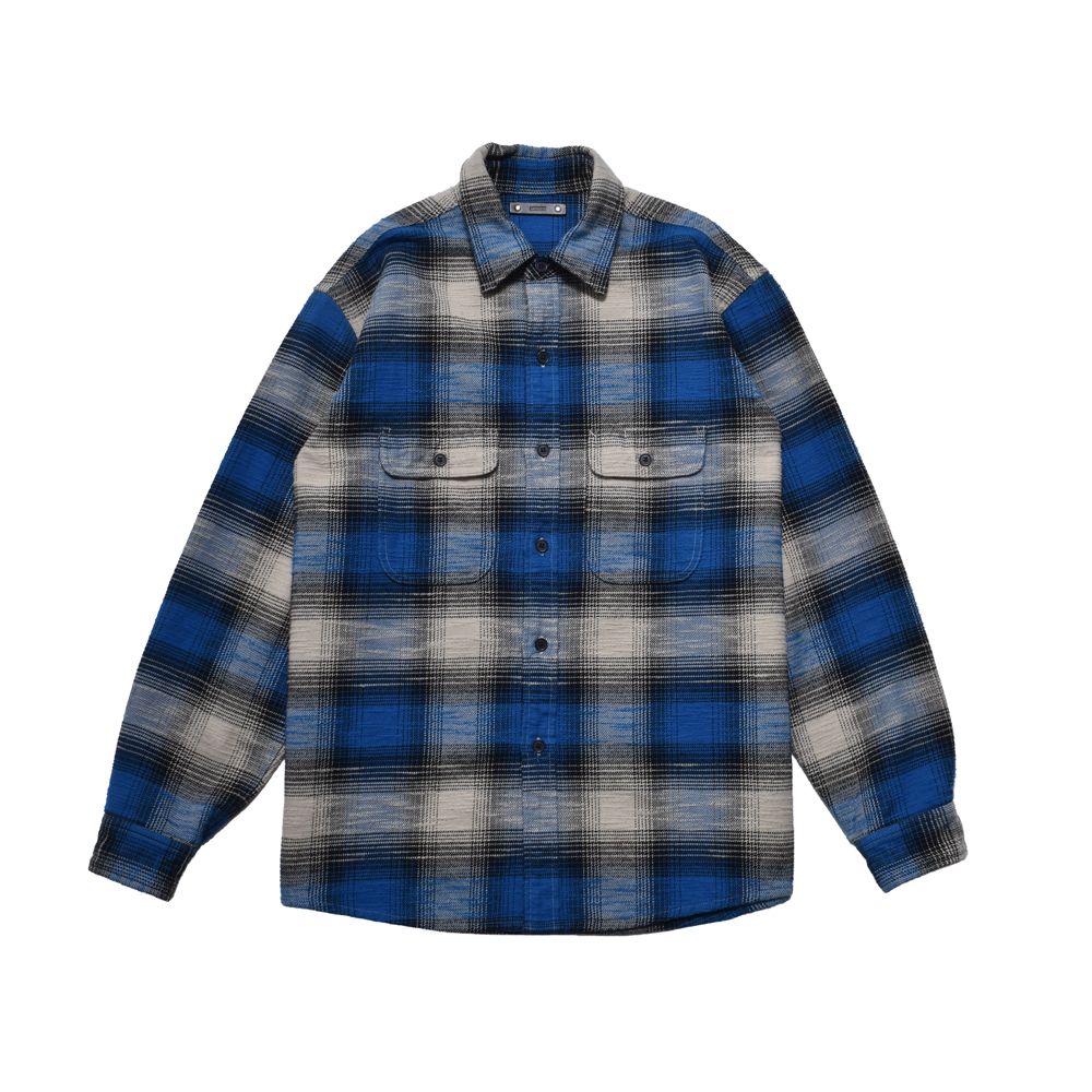Heavy Cotton Flannel Ombre Work Shirt  - BPT / MDFBF09503