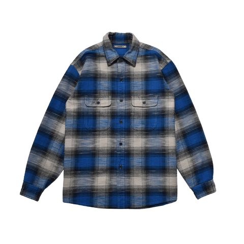 Heavy Cotton Flannel Ombre Work Shirt  - BPT / MDFBF09503