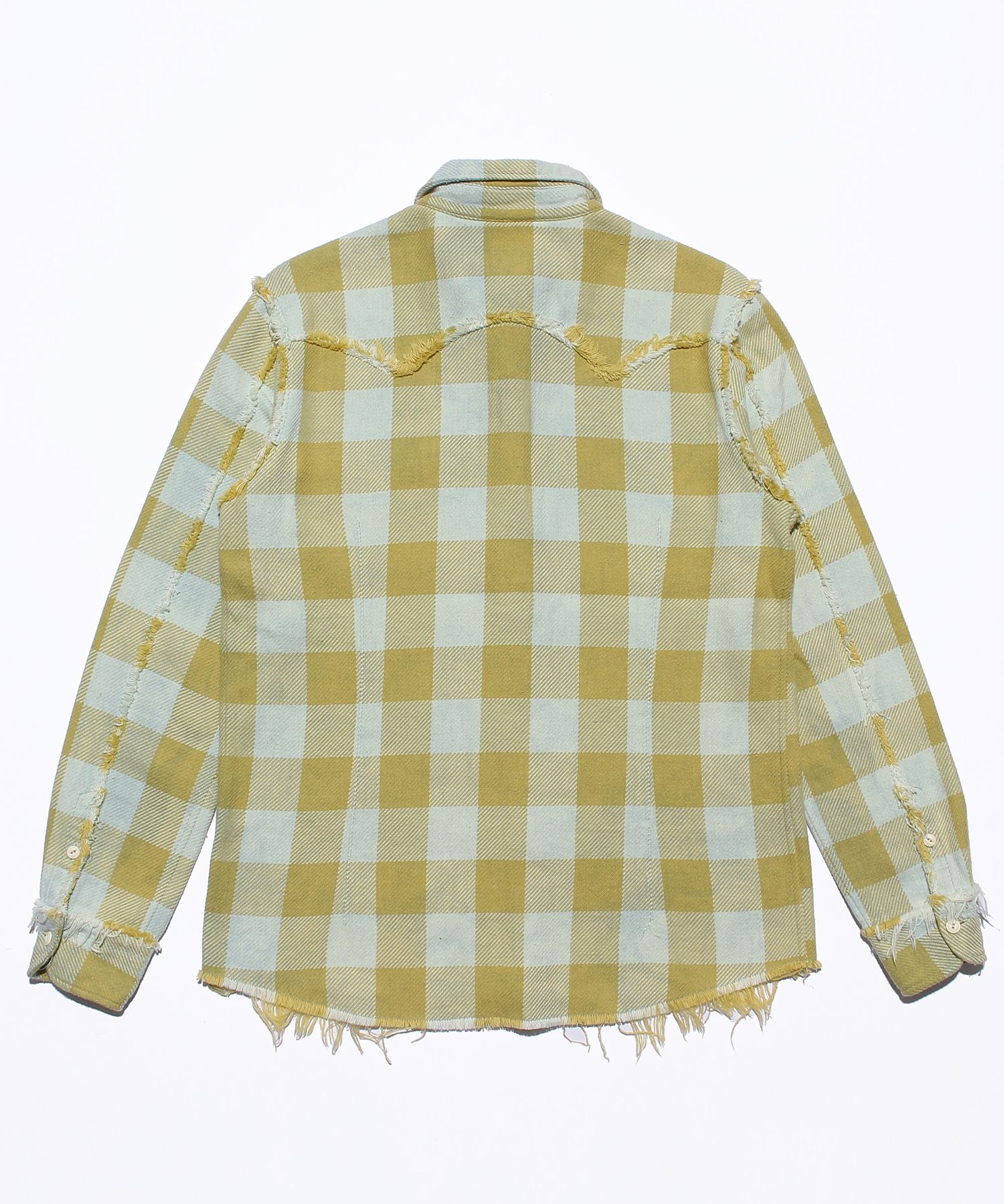 Buffalo PLAID FRINGE SHIRTS / フリンジ バッファローチェック シャツ / TSH-F2105