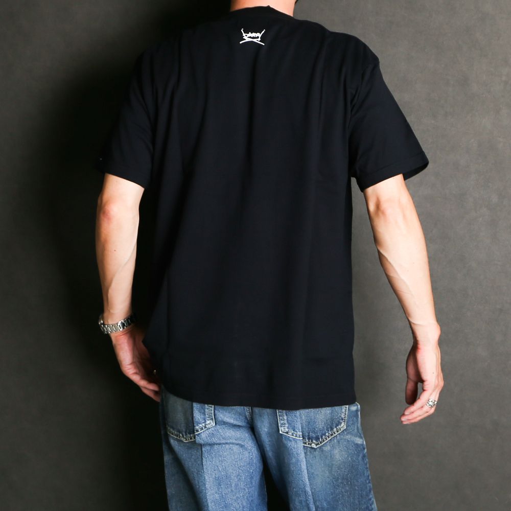 × baanai / "EXPERIMENTALISM" Black T-SH EXPERIMENTALISM T-SH / 2206-6003
