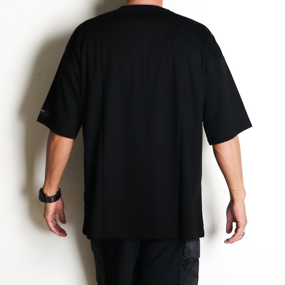 【ラスト1点-サイズ3】 REV MESH OVER TEE - BLACK / オーバーサイズ メッシュTシャツ / RC40-T-004