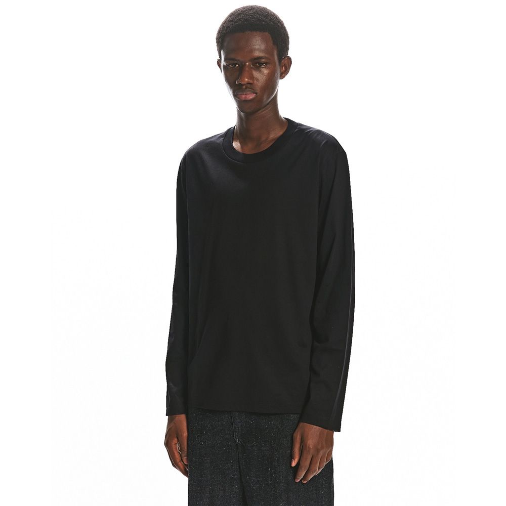 MARKAWARE マーカウェア ジャングルファティーグ ミリタリー　コットン MARKAWARE - REGULAR FIT LONGSLEEVE Tee - BLACK / GIZA80/3