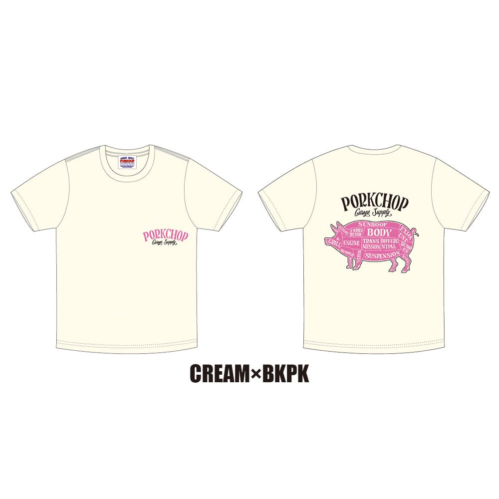 PCP BACK TEE - CREAM / ショートスリーブTシャツ