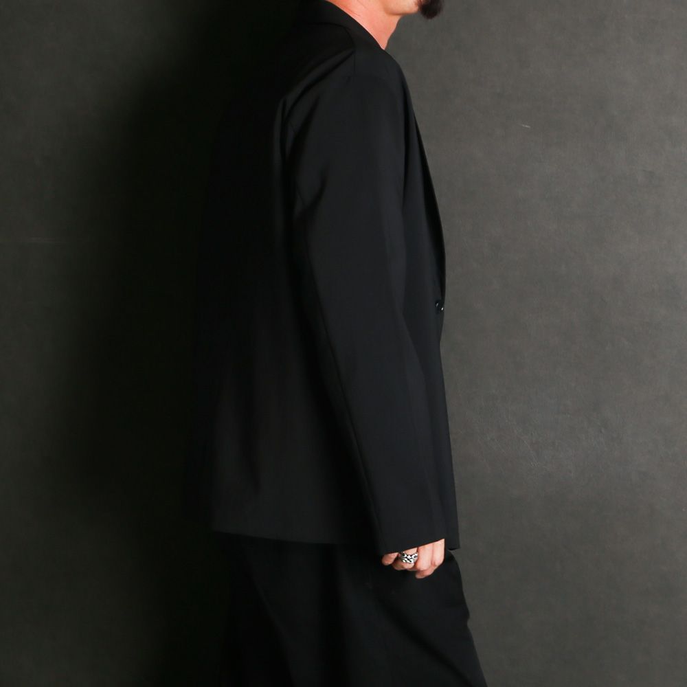 【ラスト1点-サイズ1】 STRETCH TECH JACKET - BLACK / テーラードジャケット / VTM-26-O-001