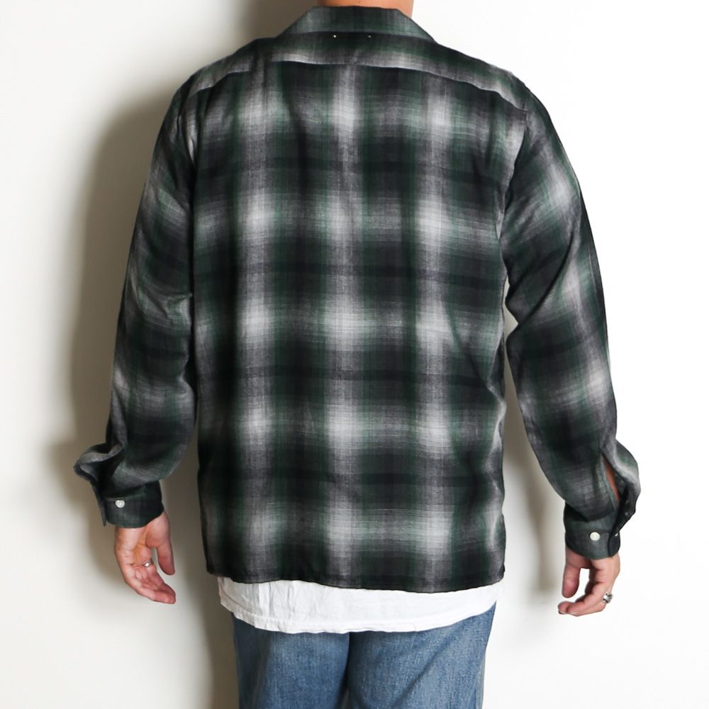 【ラスト1点-サイズ3】 T.Rayon Ombre Open Collar Shirt  - GPT / MDFBF09501