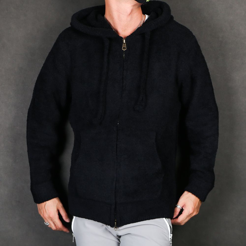 LOGO KNIT PARKA / ビッグロゴ ニットパーカー / USK-20010