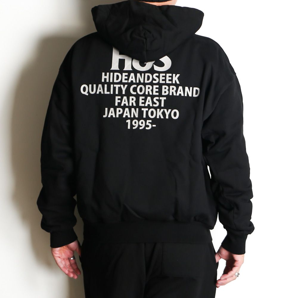 H&S Hooded Sweat Shirt (25aw) - BLK / プルオーバーパーカー / HC-100625