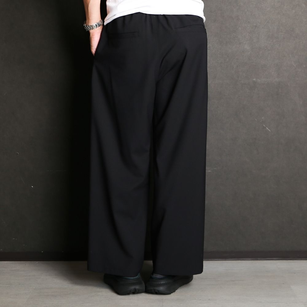 WORSTED WOOL-LIKE TWILL PT / 2タックワイドイージーパンツ / 478214