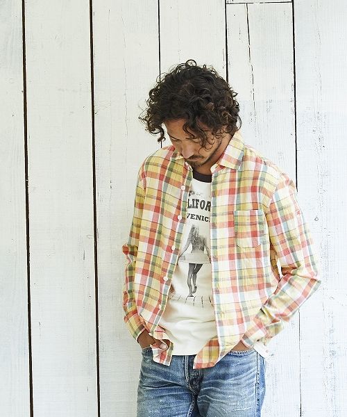 COLLOR OFF C/LI CHECK SHIRTS / チェックシャツ / TSH-S2104