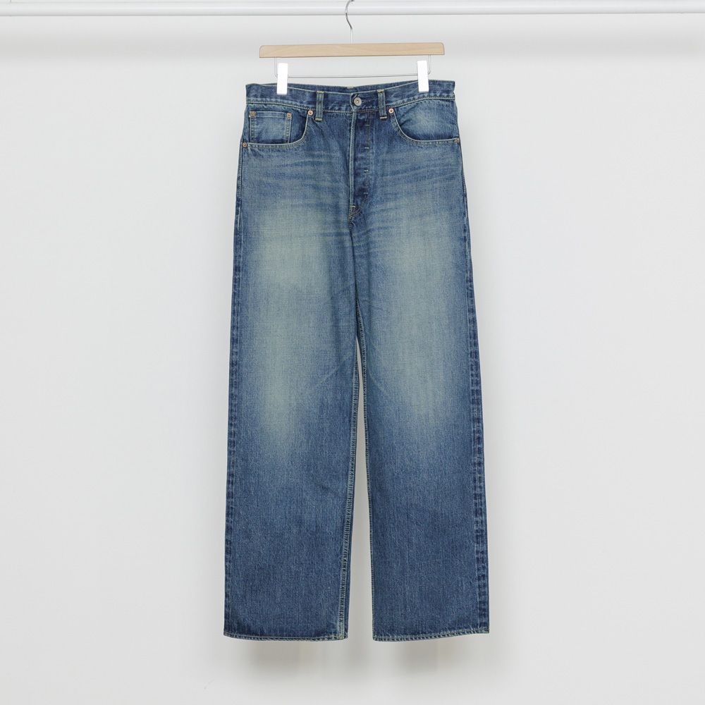 CLEAN CYLINDER FIT JEANS - INDIGO V.W / オーガニックコットン 13.5oz セルビッチデニム - クリーンシリンダーフィットジーンズ / M26A10PT12C