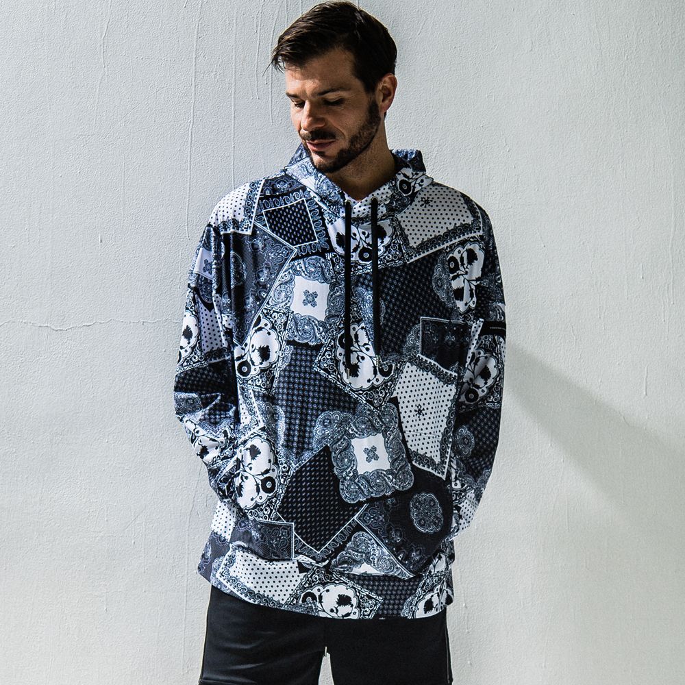 Paisley RUSH loose hoodie / ラッシュガード ルーズパーカー / RC24-C-001