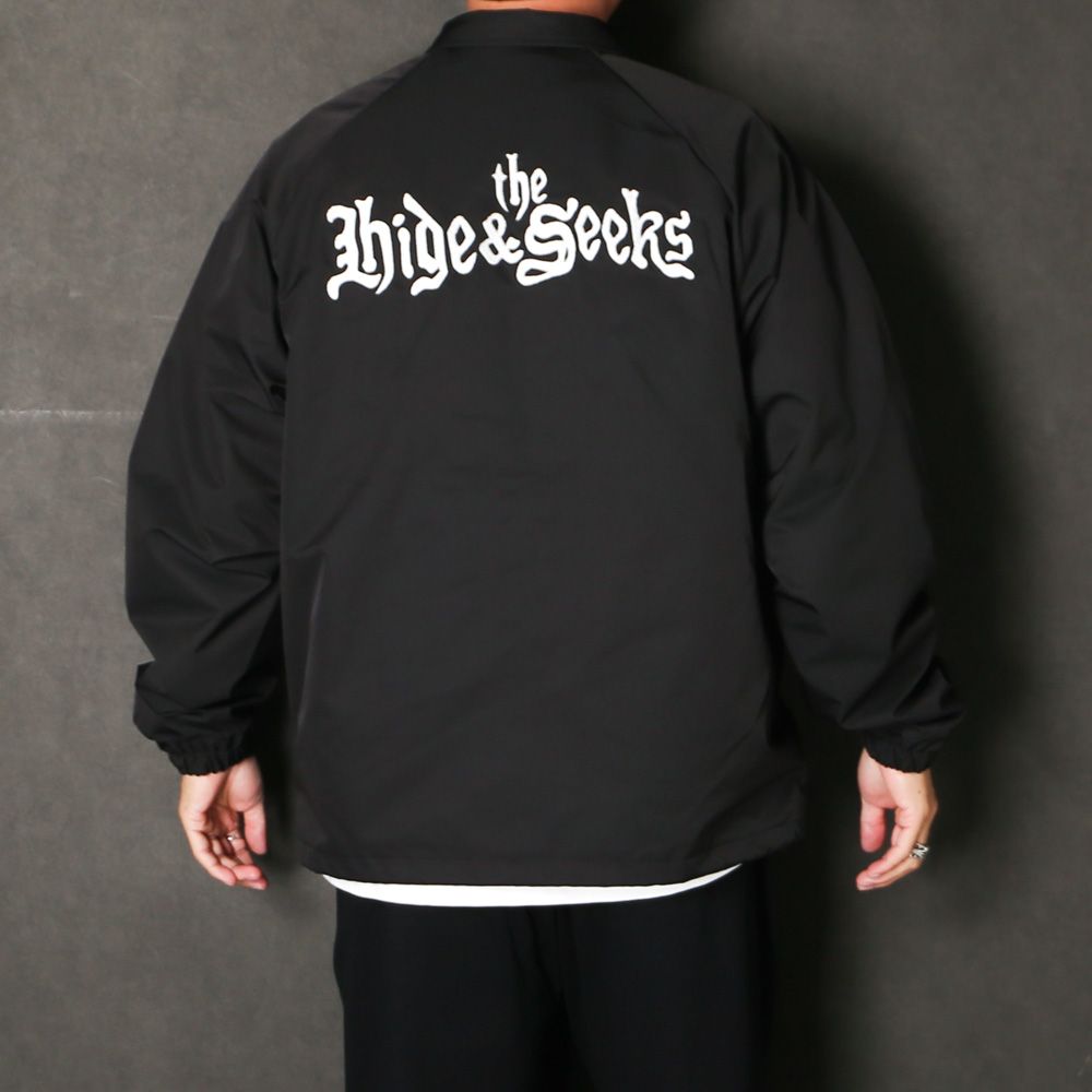 " HIDEANDSEEK × Toru Nishiura " / The H&S Team Jacket - BLK / コーチジャケット / H30th-091326