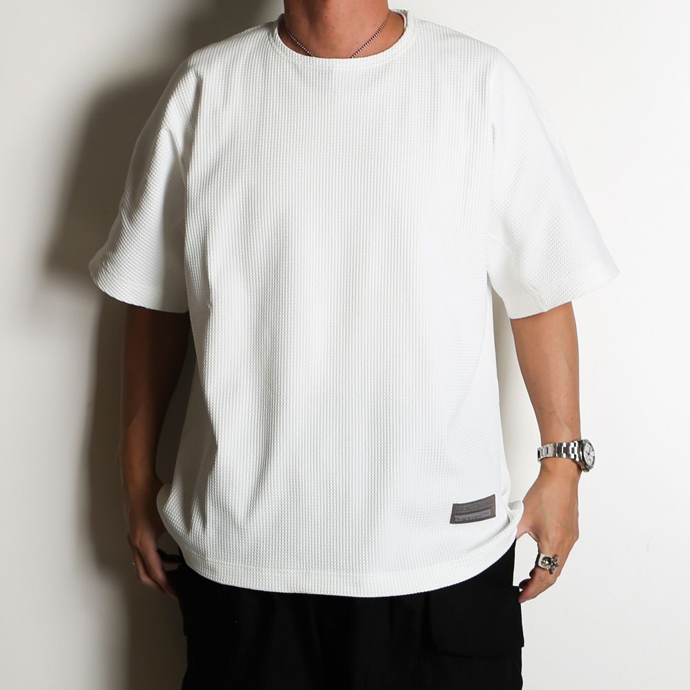 THE LINKED WAFFLE S/S TEE - WHITE / 2501002