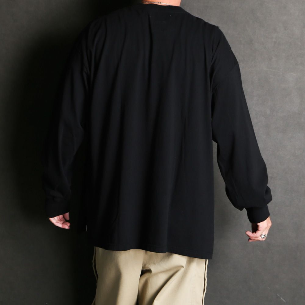 FACETASM - 7 BARS LONG SLEEVE TEE - BLACK / グラフィック T