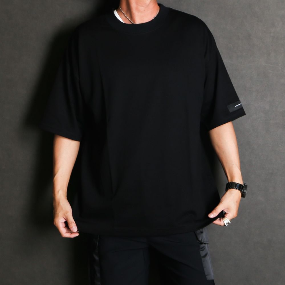 【ラスト1点-サイズ3】 REV MESH OVER TEE - BLACK / オーバーサイズ メッシュTシャツ / RC40-T-004