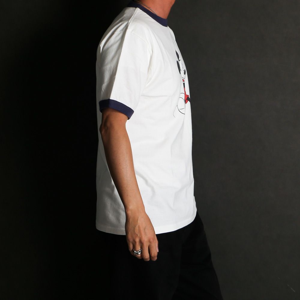 Disney / SD Ringer T - White × Navy / Tシャツ / TSOSJ110