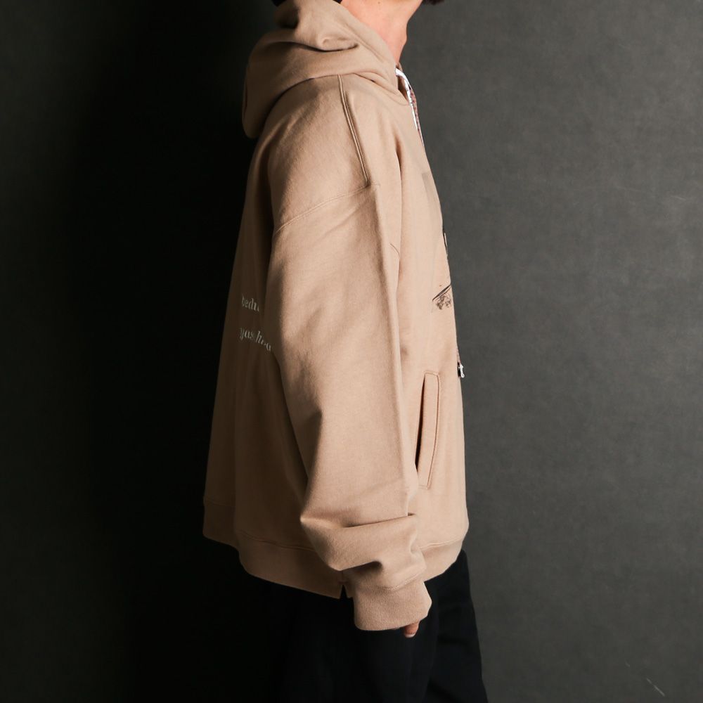 BEDWIN & THE MMY / DJ Print Hoodie / DJ プリント フーディー / C15HD024