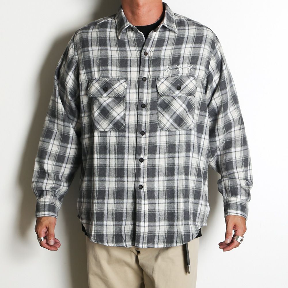 Flannel Shirt - Black / フランネルシャツ / GD0468