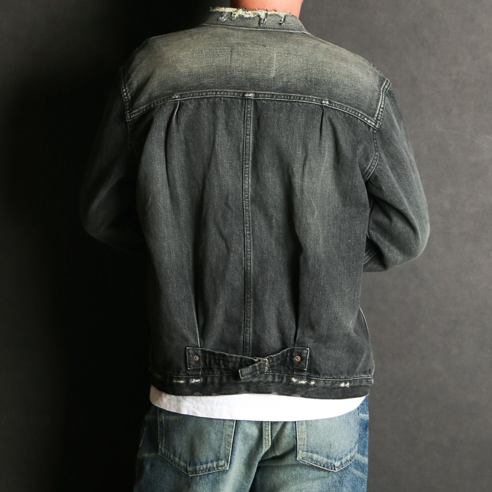 MVC type-I tracker jacket (used washed) - Black / デニムジャケット / MVC-JK04