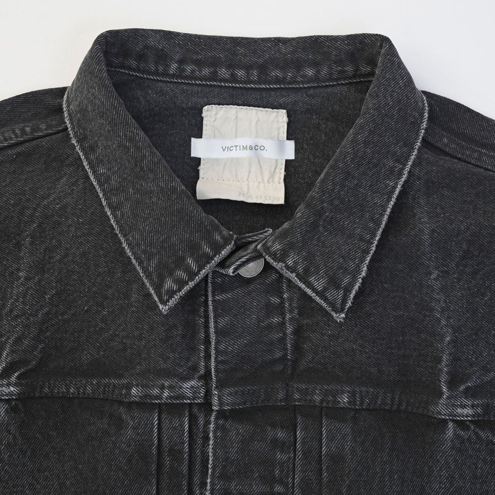 ×HAGUN / 2ND TYPE LAGE TRACKER JACKET - BLACK / デニムジャケット / VTM-25-O-108