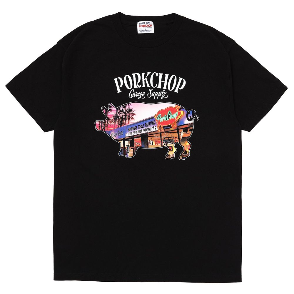 PORK STORE TEE - BLACK / ショートスリーブTシャツ