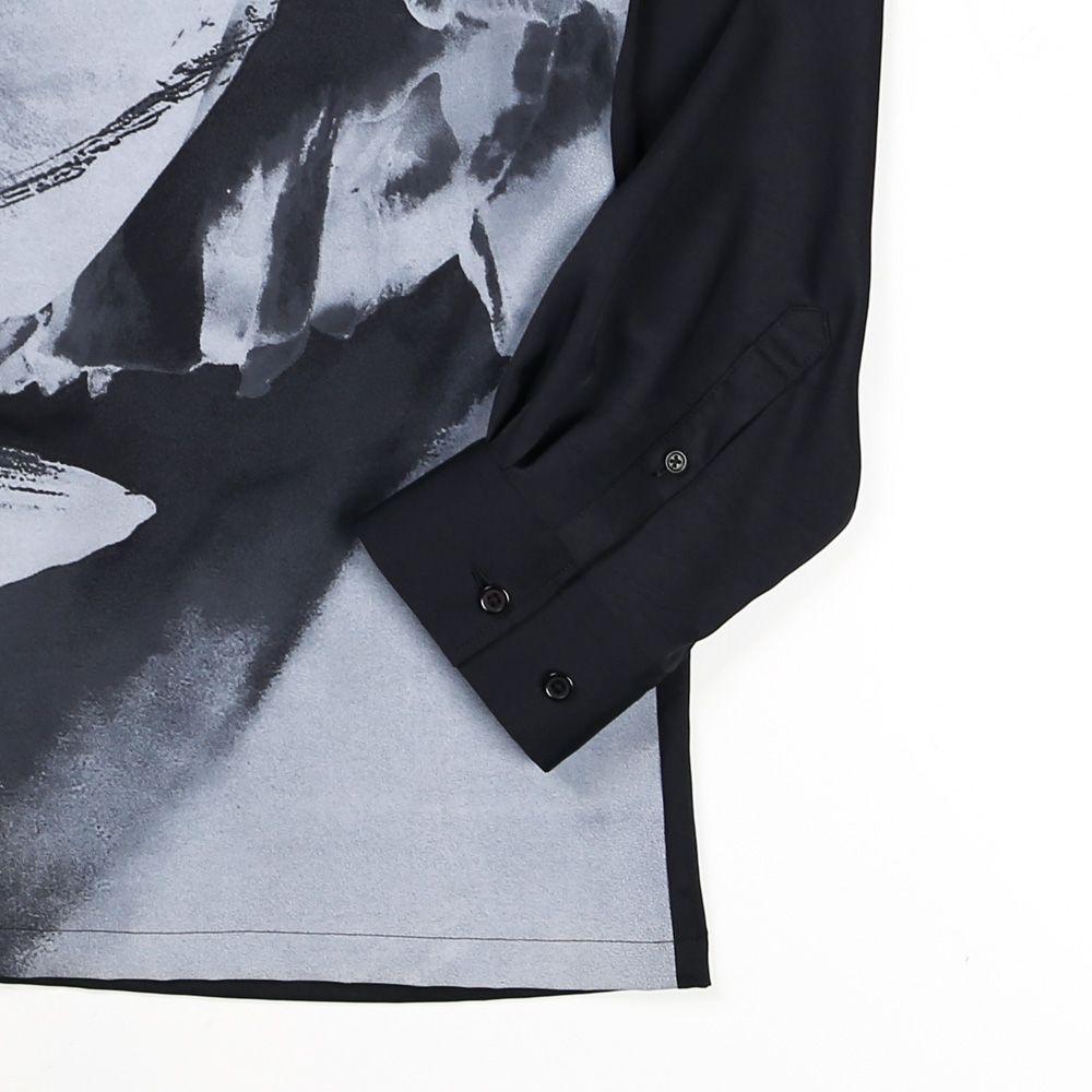 "FLOWER PRINT" SHIRTS - BLACK / シャツ / TA24AW-SH026
