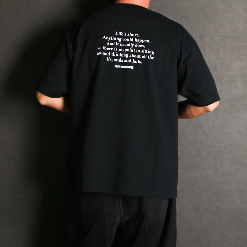 Amy Winehouse "Profile" Photo S/S Tee - BLK / MND-AMW001