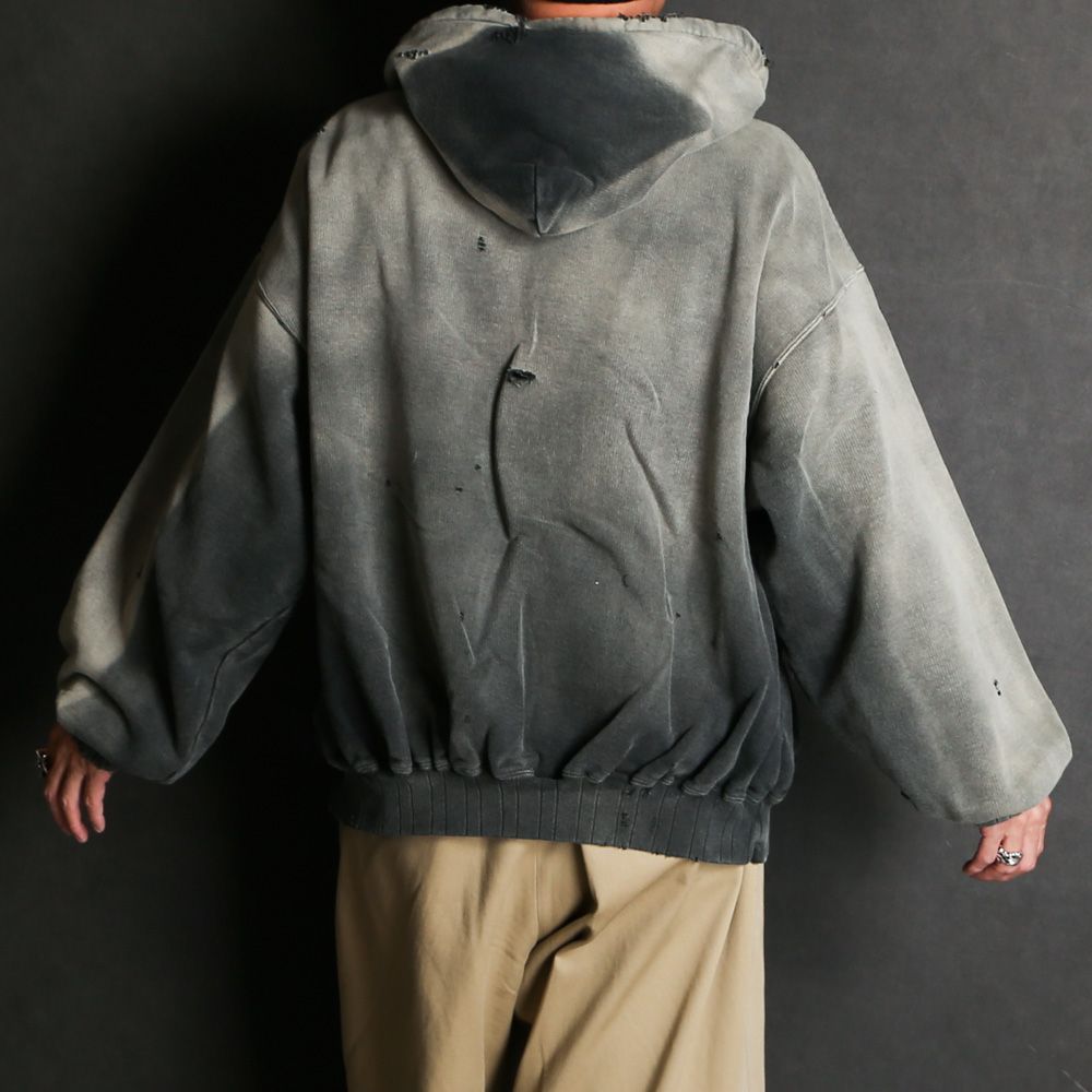 Maison MIHARA YASUHIRO - Sun Faded Hoodie - BLACK / プルオーバー パーカー / A12HD541  | chemical conbination