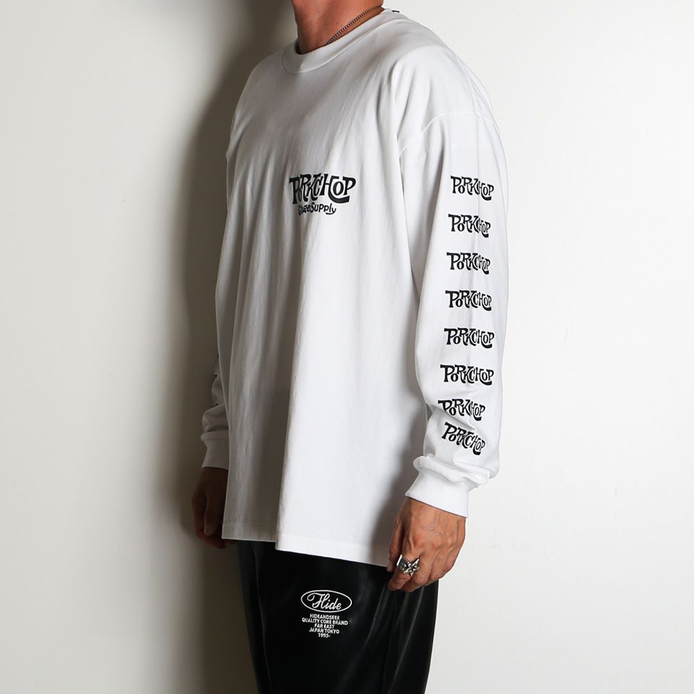 SC LOGO L/S TEE - WHITE / ロングスリーブTシャツ
