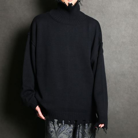 DAMEGE TURTLE KNIT / ダメージ タートルニット / VTM-20-N-126