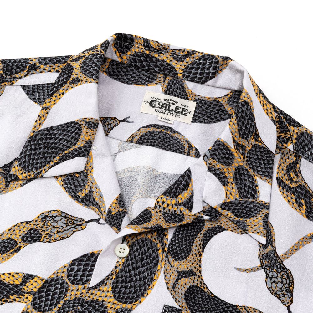 ALLOVER SNAKE PATTERN S/S SH / スネークパターン オープンカラーシャツ / CL-26SS007ULT