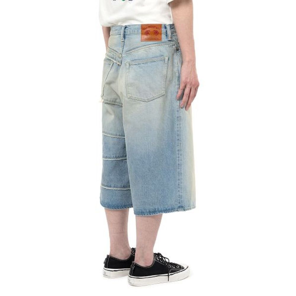 デニム・ジーパン GENERAL IDEA WOMAN Wide Bermuda Denim Pants 5BMM177 WOMAN - DENIM - GENERAL IDEA | ジェネラルアイディア