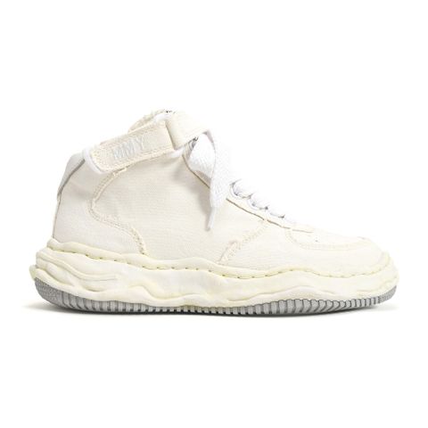 "WAYNE" original sole washed canvas High-Top sneaker / A08FW707