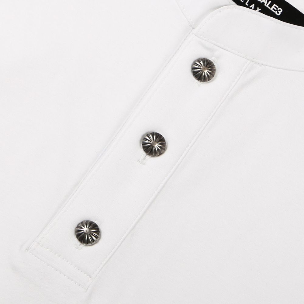 SILKETE HENRY NECK RELAX T-SHIRTS / シルケット ヘンリーネックTシャツ  / UST-22023