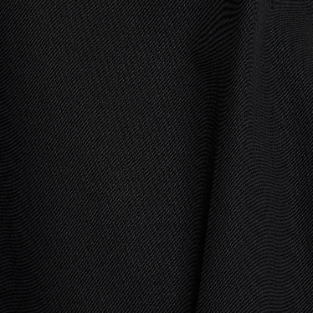 DOUBLE PLEATED SEMI EASY TROUSERS - BLACK / 60/2オーガニック強燃ボイル3/2ツイル - ダブルプリーテッドセミイージートラウザーズ / A26A16PT01C