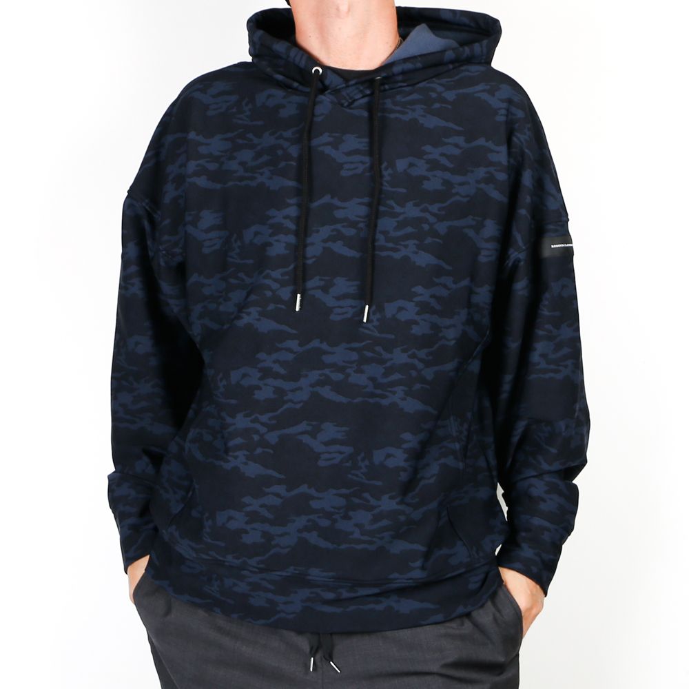 HEAT CAMO loose hoodie / ヒート ドロップショルダー パーカー / RC17-C-003