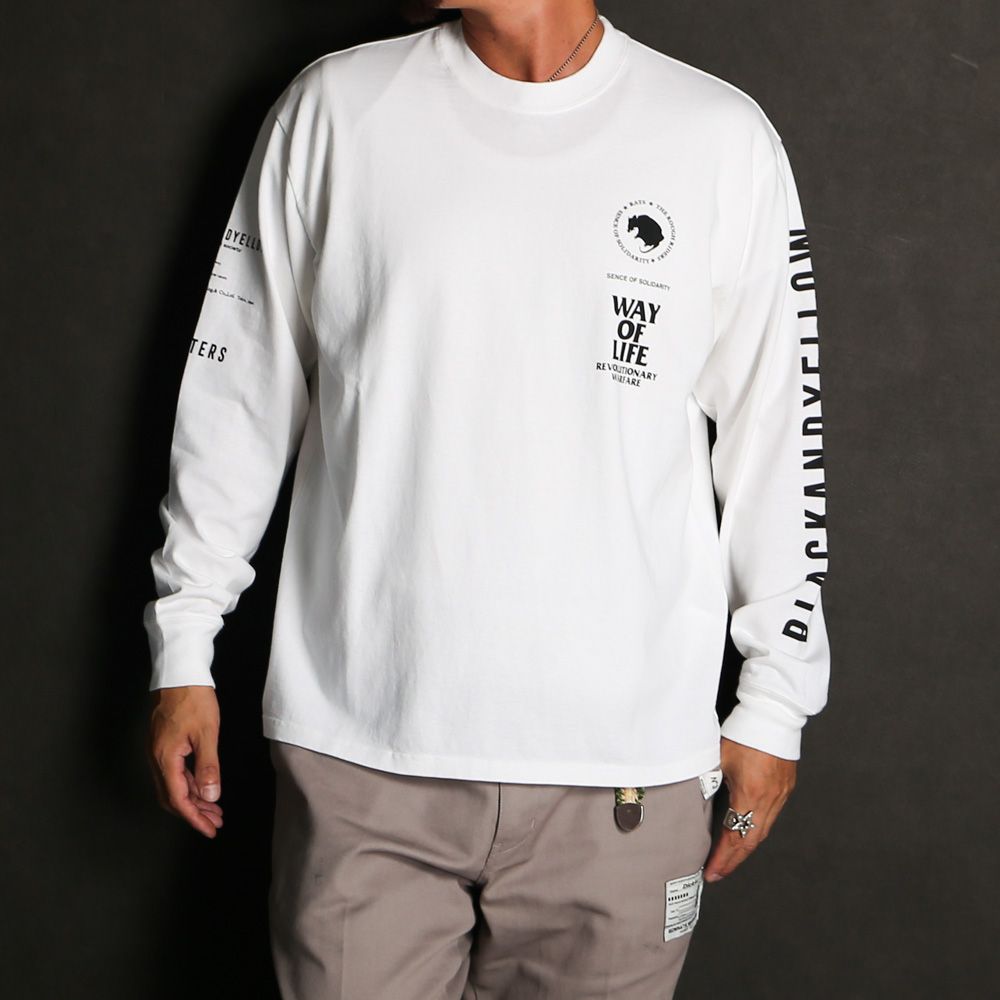 MC L/S TEE - WHITE / ロングスリーブ Tシャツ / 26'RTC-0802