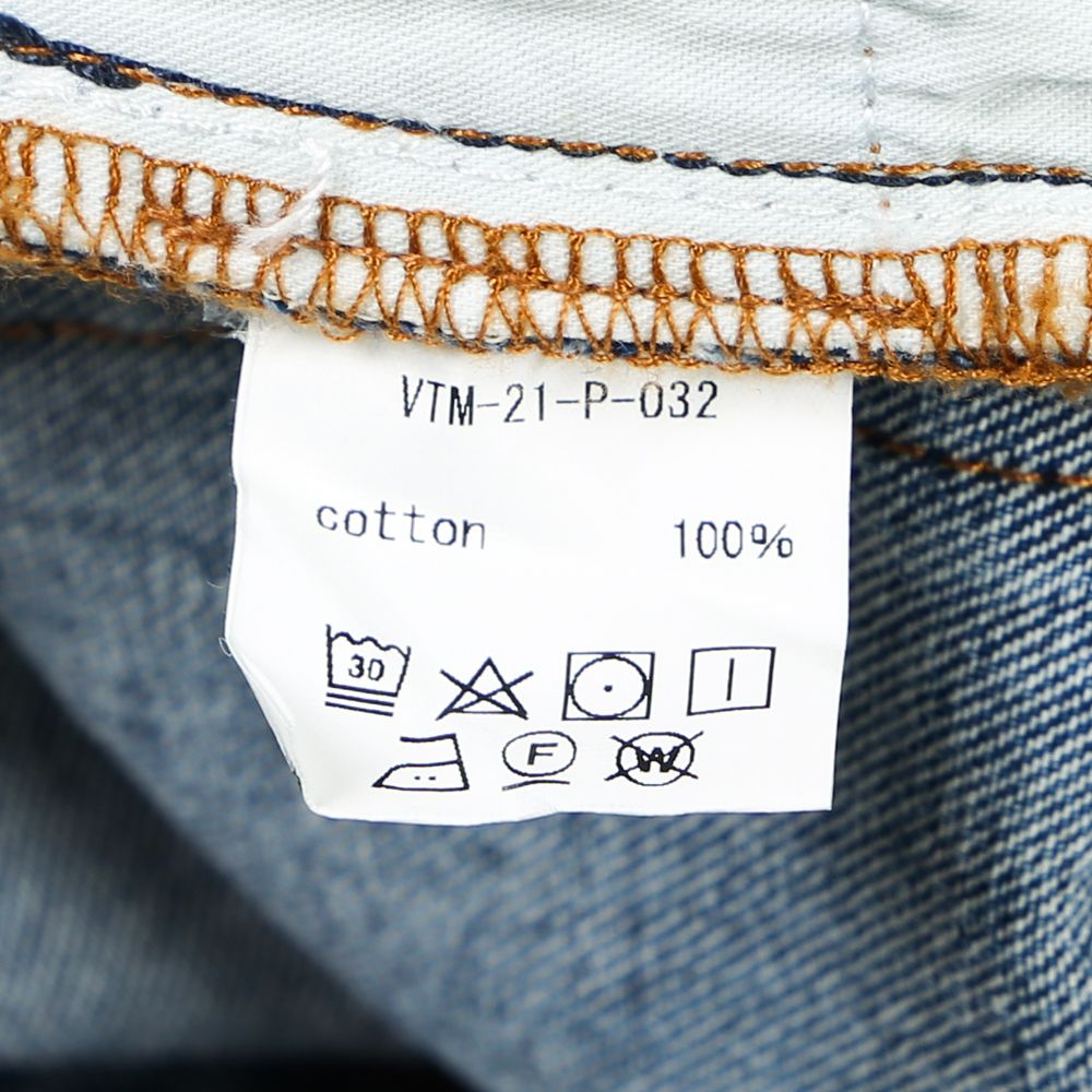 WASHED DENIM PANTS / センタースリット デニムパンツ / VTM-21-P-032