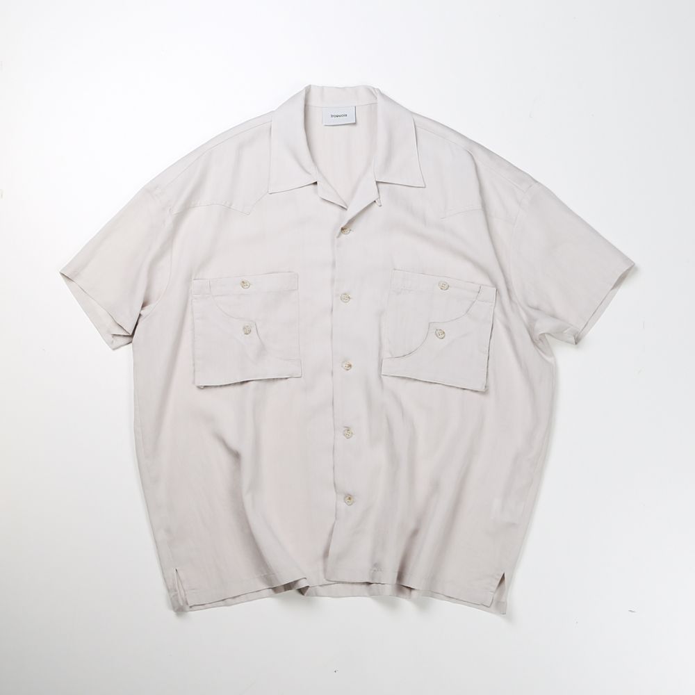 TE TWILL WIDE WESTERN H/S SH / ウエスタンヨーク ワイドシルエットシャツ / 379116