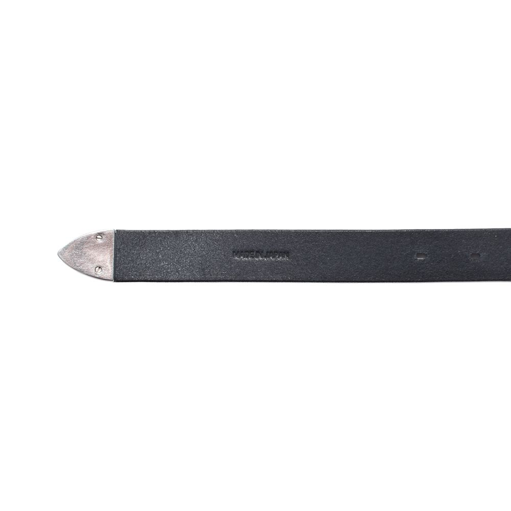 Leather Long Western Belt - BLK / MDLBT002