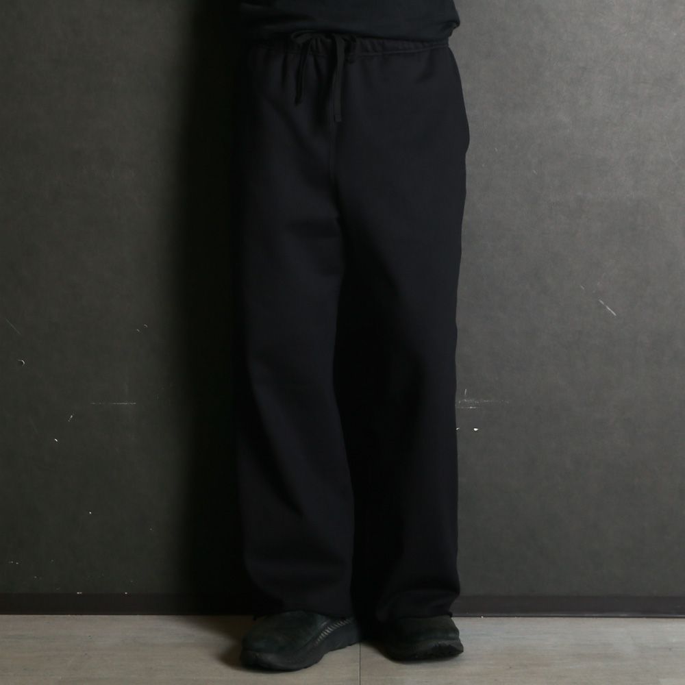 GYM PANTS - BLACK / オーガニックコットンヘビー吊裏毛 - ジムパンツ / A26A09PT01C