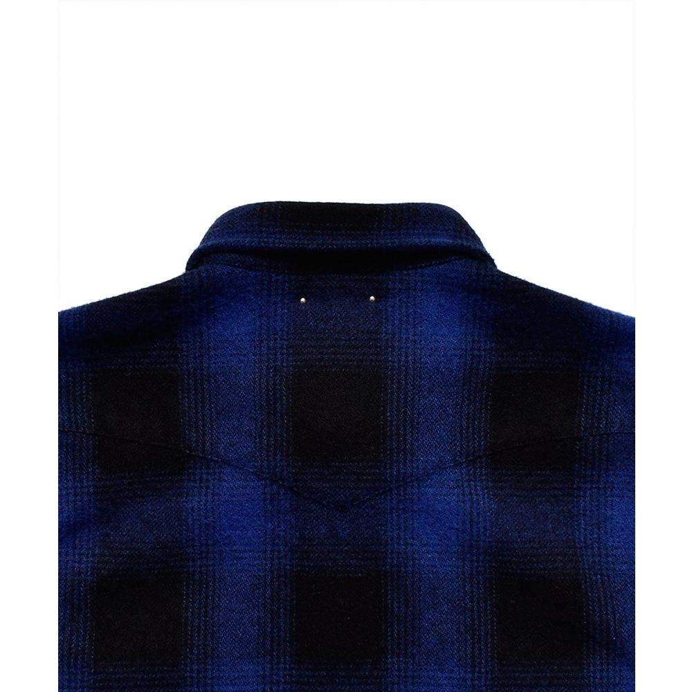 Ombre Check Flannel RF Western SH / 2310-5001
