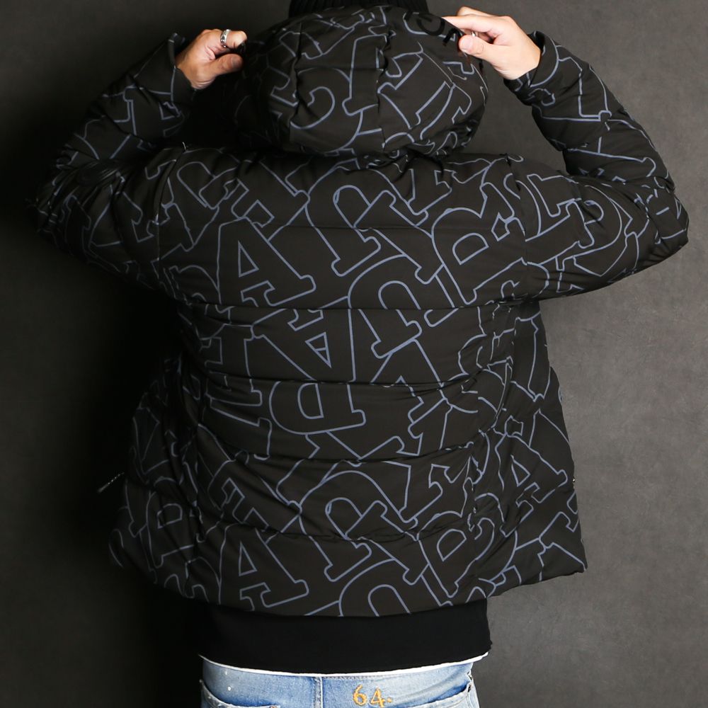 LETTERING DOWN JACKET / ダイアゴナルロゴ ダウンジャケット / USO-21042