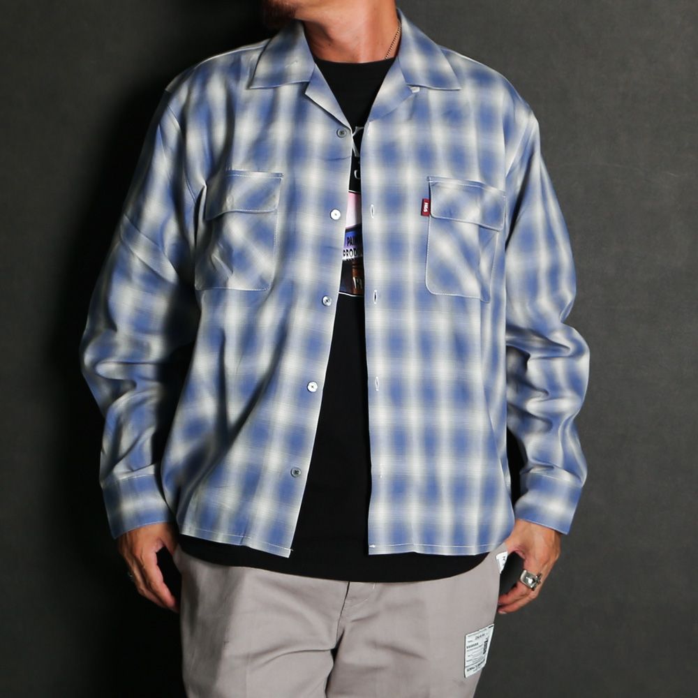 Ombre Check L/S Shirt (26aw) - Blue / オンブレチェックシャツ / HS-070326