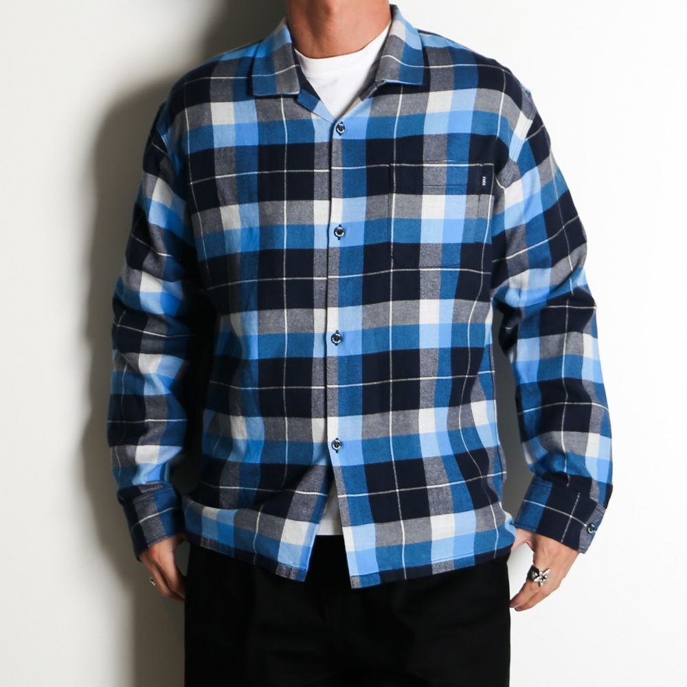 【ラスト1点-サイズL】 COTTON RAYON CHECK SHIRT / コットンレーヨンチェックシャツ / 25'RS-0306