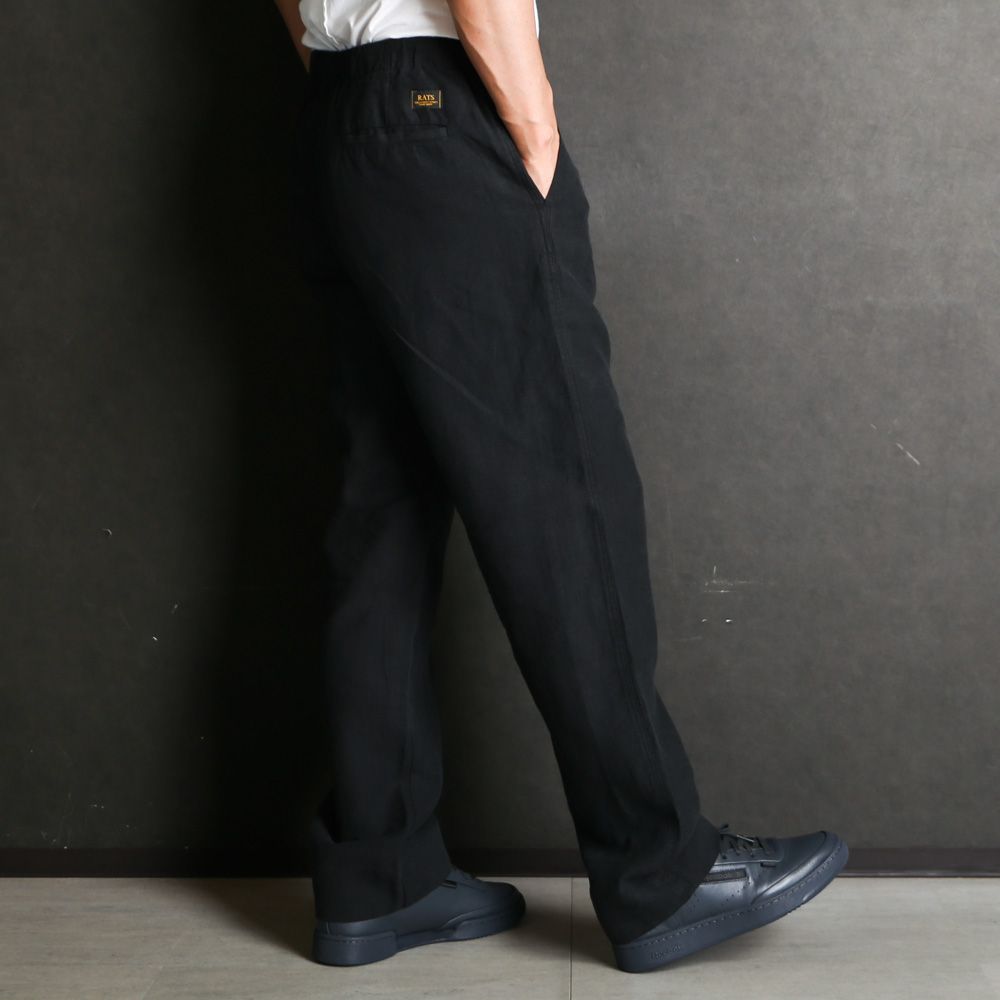 リベイロ 黒 イージーパンツ メンズ libeiro ブラック RIPVANWINKLE - Slim Easy Pants